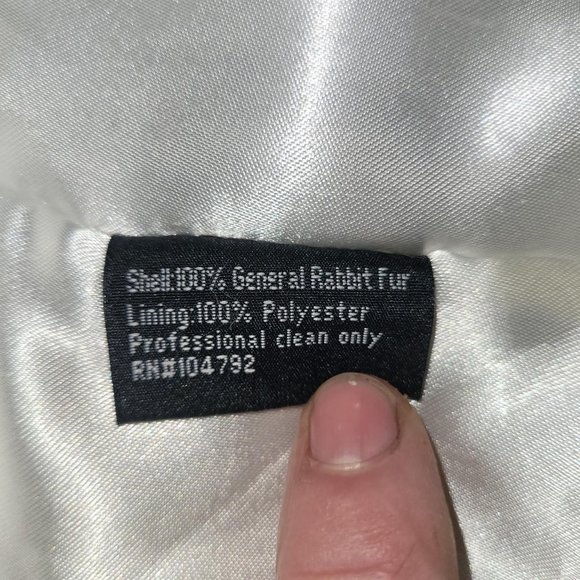 Vintage Leather Rabbit Fur Vest - Picture 4 of 4